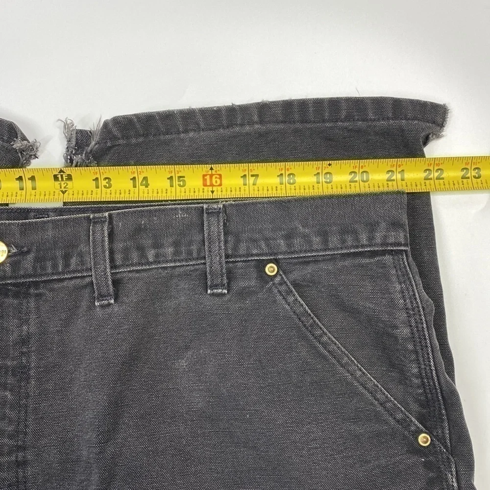 Vintage Carhartt B01BLK Loose Original Fit Double Knee Black Jeans 44x30 90s